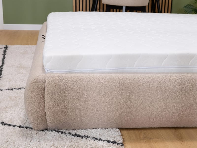 Lunna Sängram med förvaring 180x200 cm - beige - Möbler - Säng - Sängram & sängstomme