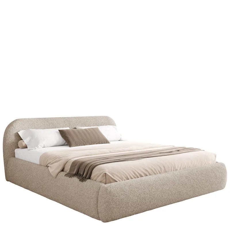 Lunna Sängram med förvaring 180x200 cm, beige