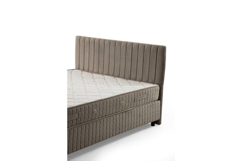 Madrass, Botten & Sänggavel för Enkel Säng Sudamal Set Brun - 120 x 114 x 200 cm - Möbler - Säng - Komplett sängpaket