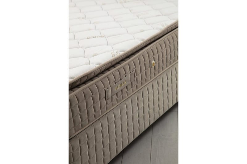 Madrass, Botten & Sänggavel för Enkel Säng Sudamal Set Brun - 120 x 114 x 200 cm - Möbler - Säng - Komplett sängpaket