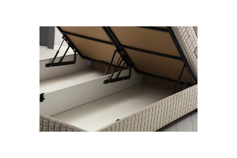 Madrass, Botten & Sänggavel för Enkel Säng Sudamal Set Brun - 90 x 114 x 190 cm - Möbler - Säng - Komplett sängpaket