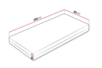 Afvan Resårmadrass 80x200 cm - Vit - Möbler - Säng - Madrasser - Resårmadrass & resårbotten