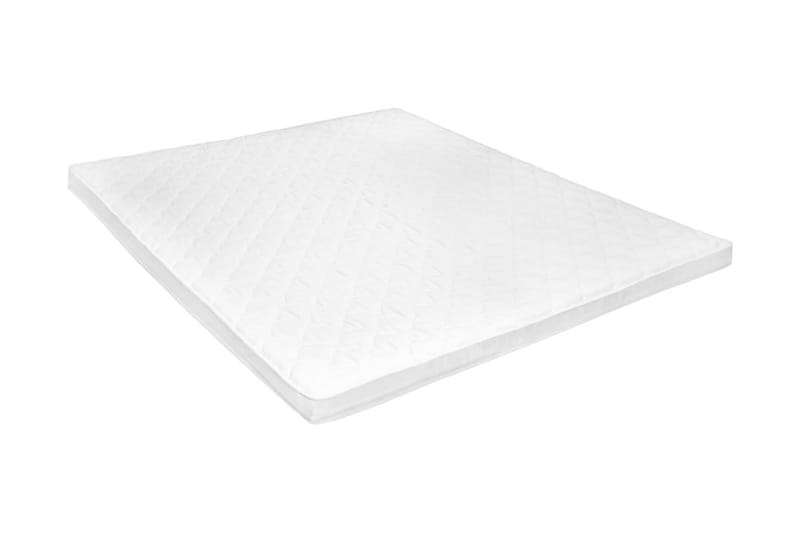 Bäddmadrass 160x200 cm kallskum äggprofil 6 cm - Vit - Möbler - Säng - Madrasser - Bäddmadrass