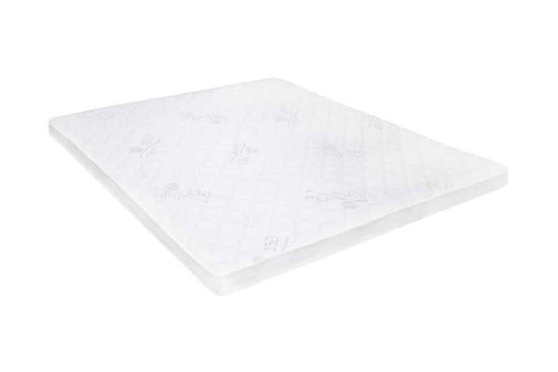 Bäddmadrass 180x200 cm gelskum 7 cm - Vit - Möbler - Säng - Madrasser - Bäddmadrass