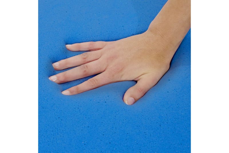 Bäddmadrass 180x200 cm viskoelastiskt minnesskum 6 cm - Vit - Möbler - Säng - Madrasser - Bäddmadrass