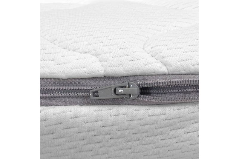 Bäddmadrass 80x200 cm viskoelastiskt minnesskum 6 cm - Vit - Möbler - Säng - Madrasser - Bäddmadrass