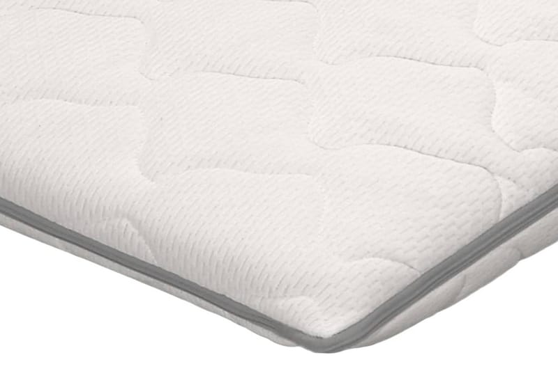 Bäddmadrass 80x200 cm viskoelastiskt minnesskum 6 cm - Vit - Möbler - Säng - Madrasser - Bäddmadrass