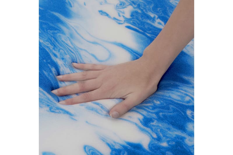 Bäddmadrass 90x200 cm gelskum 7 cm - Vit - Möbler - Säng - Madrasser - Bäddmadrass