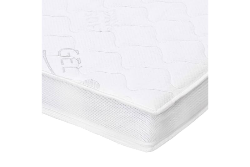 Bäddmadrass 90x200 cm gelskum 7 cm - Vit - Möbler - Säng - Madrasser - Bäddmadrass