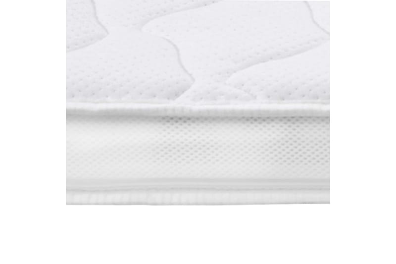 Bäddmadrass 90x200 cm gelskum 7 cm - Vit - Möbler - Säng - Madrasser - Bäddmadrass