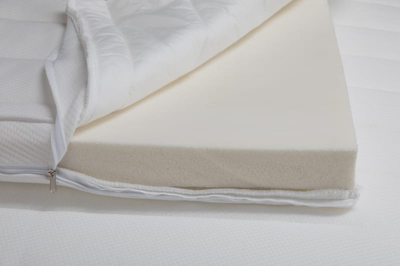 Bäddmadrass 90x200 Skum 22 kg/m³ - Vit - Möbler - Säng - Madrasser - Bäddmadrass