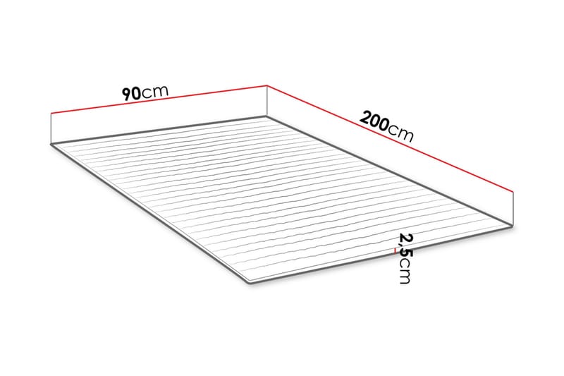 Bäddmadrass MANDULA 90x200 - Möbler - Säng - Madrasser - Bäddmadrass