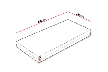 Ellinika Madrass 180x200 cm - Vit - Möbler - Säng - Madrasser - Bäddmadrass