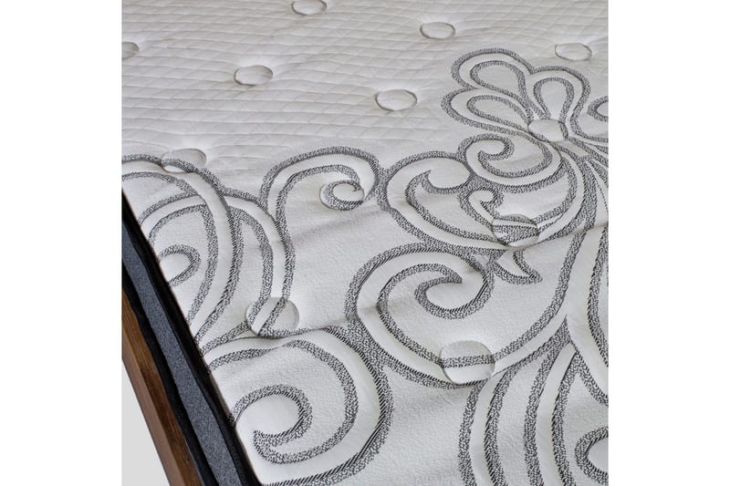 Fjädermadrass HARMONY DELUX 90x200xH30cm - Grå/Vit - Möbler - Säng - Madrasser - Bäddmadrass