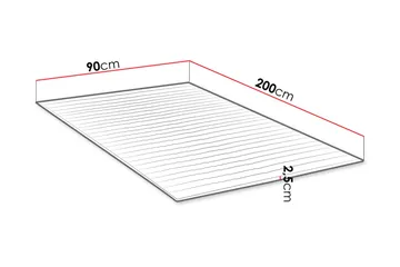Mandula Bäddmadrass 90x200 cm - Möbler - Säng - Madrasser - Bäddmadrass