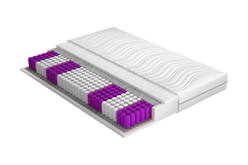 Pervera Madrass 200x200 cm Vit - Vit - Möbler - Säng - Madrasser - Bäddmadrass