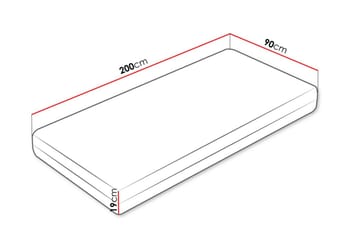 Billok Resårmadrass 90x200 cm - Vit - Möbler - Säng - Madrasser - Resårmadrass & resårbotten