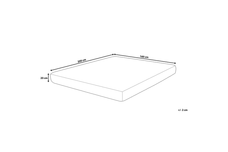 Crickmore Skummadrass 160x200cm - Vit - Möbler - Säng - Madrasser - Skummadrass