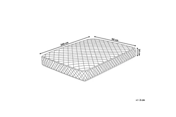Duo Resårmadrass 90x200 cm Vit - Vit - Möbler - Säng - Madrasser - Resårmadrass & resårbotten