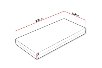 Ellinika Hard Madrass 160x200cm - Vit - Möbler - Säng - Madrasser - Bäddmadrass