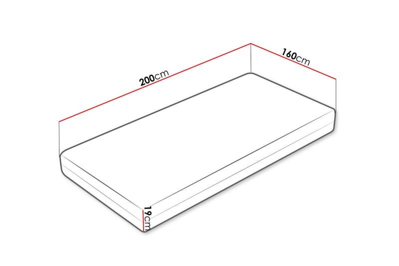 Ellinika Madrass 160x200 cm - Vit - Möbler - Säng - Madrasser - Bäddmadrass