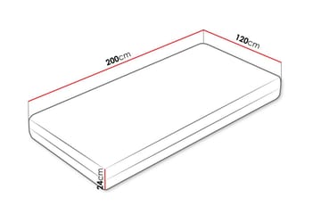 Freda Resårmadrass 120x200 cm - Vit - Möbler - Säng - Madrasser - Resårmadrass & resårbotten