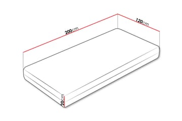 Freeborn Resårmadrass 120x200 cm - Vit - Möbler - Säng - Madrasser - Resårmadrass & resårbotten