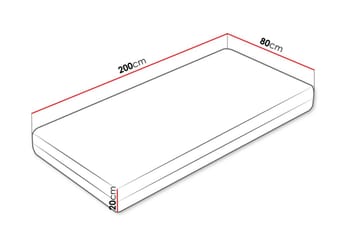 Galo Resårmadrass 80x200 cm - Vit - Möbler - Säng - Madrasser - Resårmadrass & resårbotten