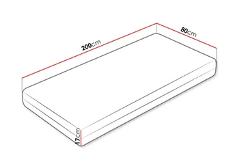 Garbo Resårmadrass 80x200 cm - Vit - Möbler - Säng - Madrasser - Resårmadrass & resårbotten