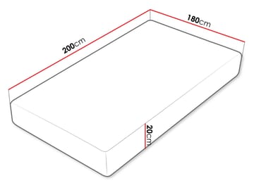 Hovik Skummadrass soft 180x200 cm - vit - Möbler - Säng - Madrasser - Skummadrass