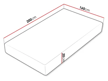 Hovik Skummadrass visco 160x200 cm - vit - Möbler - Säng - Madrasser - Skummadrass