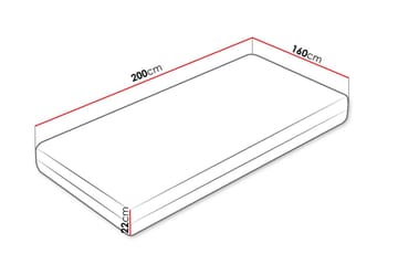 Huvudstorp Resårmadrass 160x200 cm - Vit - Möbler - Säng - Madrasser - Resårmadrass & resårbotten