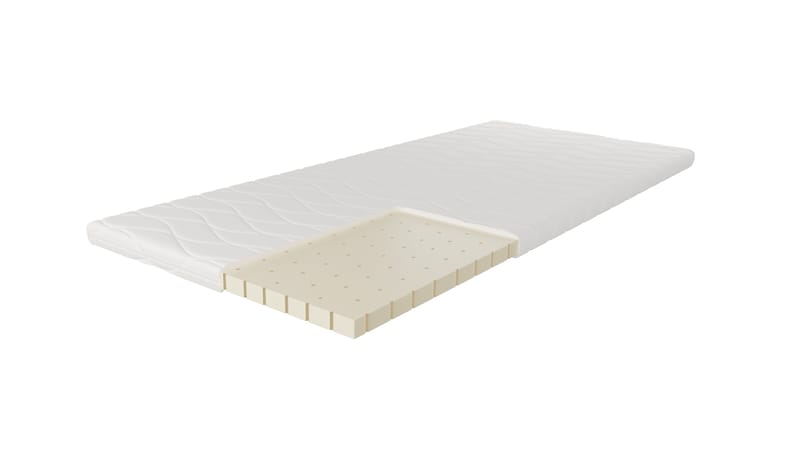HVILA Latex Bäddmadrass i Punktelastisk Latex  90x200 cm – 7 cm Medium/Fast, Tvättbar Klädsel - Möbler - Säng - Madrasser - Bäddmadrass