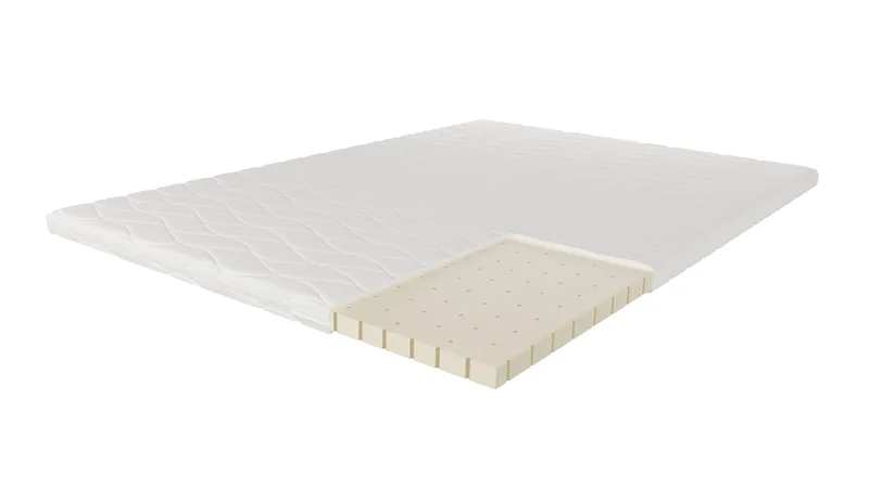 HVILA Latex Bäddmadrass i Punktelastisk Latex  140x200 cm – 7 cm Medium/Fast, Tvättbar Klädsel - Möbler - Säng - Madrasser - Bäddmadrass