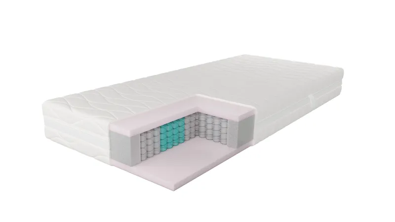 Hvila Lux Pocketresårmadrass 7 zoner med Tvättbar Klädsel 80x200 cm - Möbler - Säng - Madrasser - Resårmadrass & resårbotten