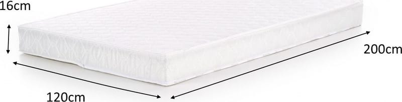 Karlshamn madrass 120 x 200 cm - Vit - Möbler - Säng - Madrasser - Bäddmadrass