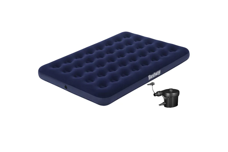 Bestway Airbed Full Uppblåsbar madrass med elektrisk pump Bl - Bestway - Möbler - Säng - Madrasser - Luftmadrass & uppblåsbar madrass