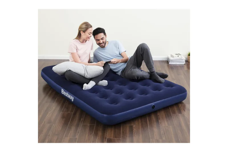 Bestway Airbed Full Uppblåsbar madrass med elektrisk pump Bl - Bestway - Möbler - Säng - Madrasser - Luftmadrass & uppblåsbar madrass