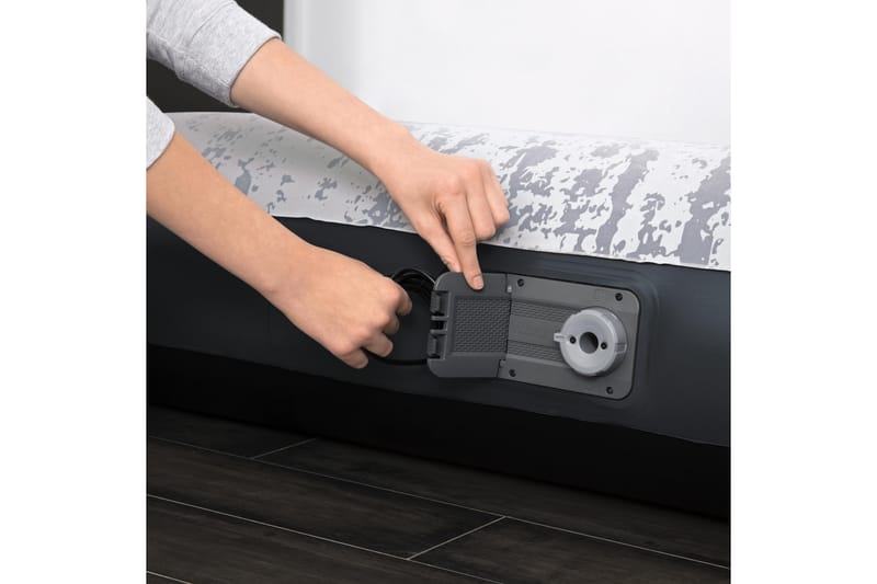 Tritech Airbed Queen Fashion Flock Uppblåsbar madrass Grå - Bestway - Möbler - Säng - Madrasser - Luftmadrass & uppblåsbar madrass