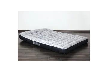 Tritech Airbed Queen Fashion Flock Uppblåsbar madrass Grå - Bestway - Möbler - Säng - Madrasser - Luftmadrass & uppblåsbar madrass