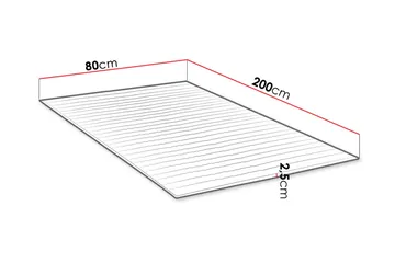 Mandula Bäddmadrass 80 cm - Vit - Möbler - Säng - Madrasser - Bäddmadrass