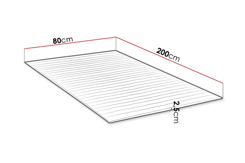 Mandula Bäddmadrass 80 cm - Vit - Möbler - Säng - Madrasser - Bäddmadrass