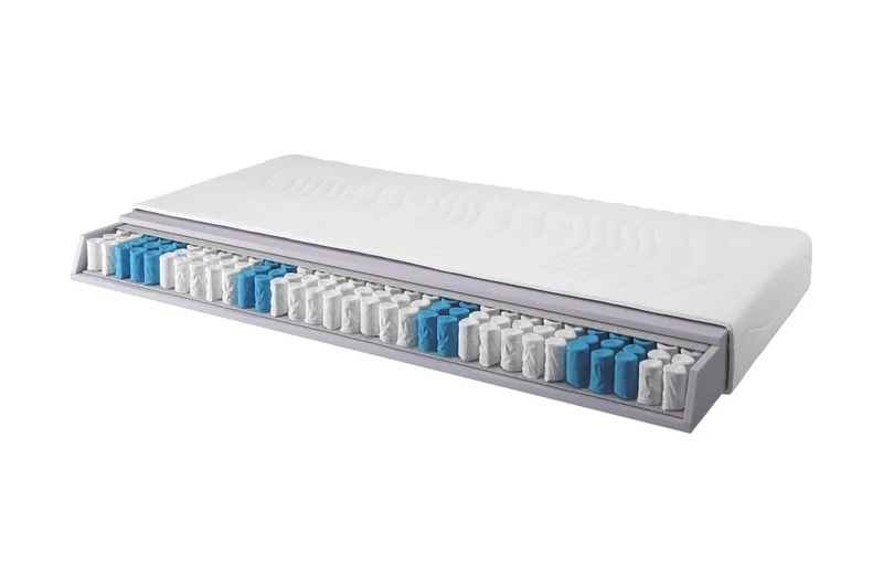 Opally Resårmadrass 120x200 Pocket Medium, Vit