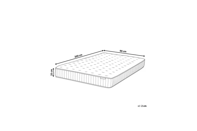 Resårgelmadrass Pleasant 90x200 cm, Medelfast - 90x200 cm, Medelfast - Möbler - Säng - Madrasser - Resårmadrass & resårbotten