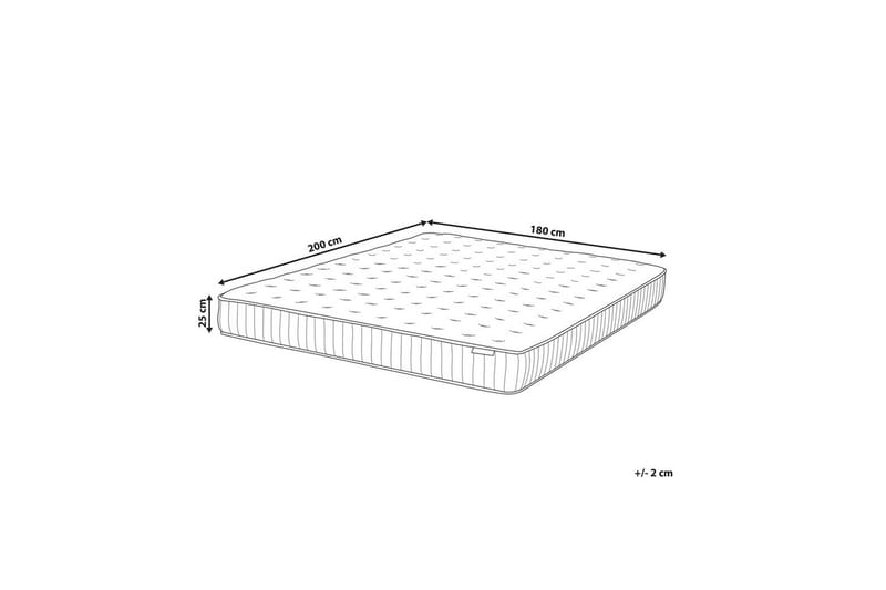 Resårgelmadrass Pleasant 180x200 cm, Fast - 180x200 cm, Fast - Möbler - Säng - Madrasser - Resårmadrass & resårbotten