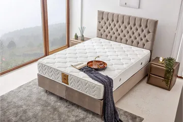 Resårmadrass 160x200 cm - Vit - Möbler - Säng - Madrasser - Resårmadrass & resårbotten