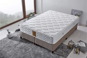 Resårmadrass 160x200 cm - Vit - Möbler - Säng - Madrasser - Resårmadrass & resårbotten
