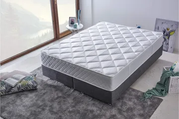 Resårmadrass 160x200 cm - Vit - Möbler - Säng - Madrasser - Resårmadrass & resårbotten