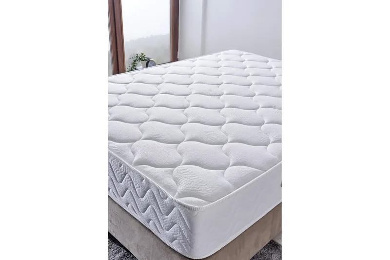 Resårmadrass 180x200 cm - Vit - Möbler - Säng - Madrasser - Resårmadrass & resårbotten