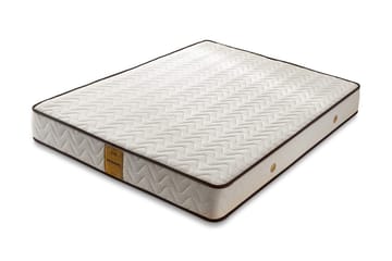 Resårmadrass 90x200 cm - Vit/Brun - Möbler - Säng - Madrasser - Resårmadrass & resårbotten